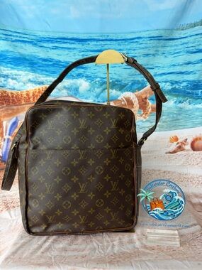 Louis Vuitton Brown Monogram Crossbody Messenger Bag